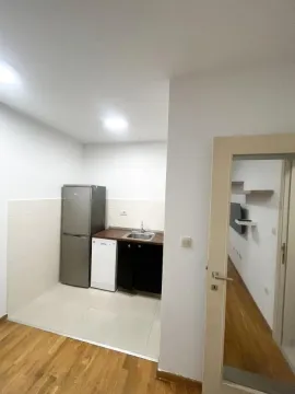 Manja kuhinja sa frižiderom i sudoperom u sklopu stana. - image 7