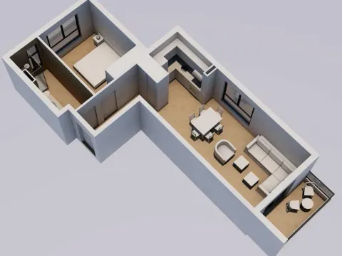 Prodaja, jednosoban stan, 48m², Kavač, Kotor - image 12