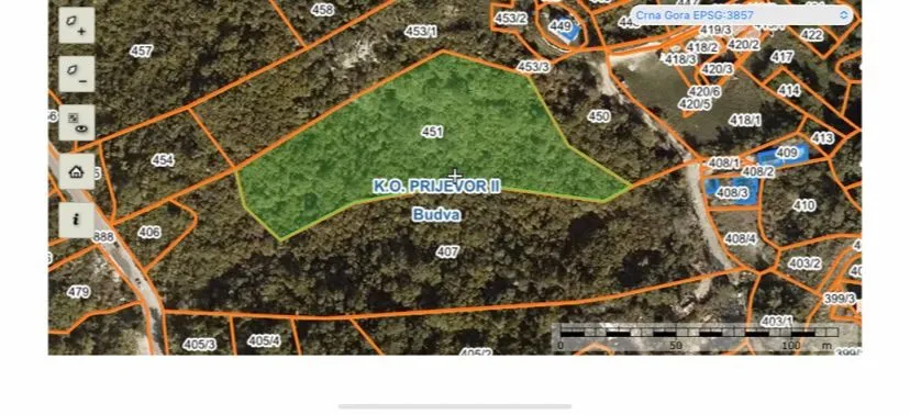 Prodaja, plac, 6241m², Budva, Crna Gora