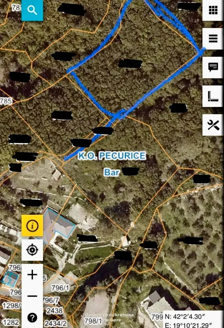 Prodaja, plac, 4350m², Bar, Crna Gora