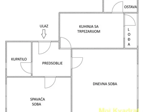 Sale, two bedroom apartment, 50m², Profesorska Kolonija, Palilula Sve Podlokacije - image 9