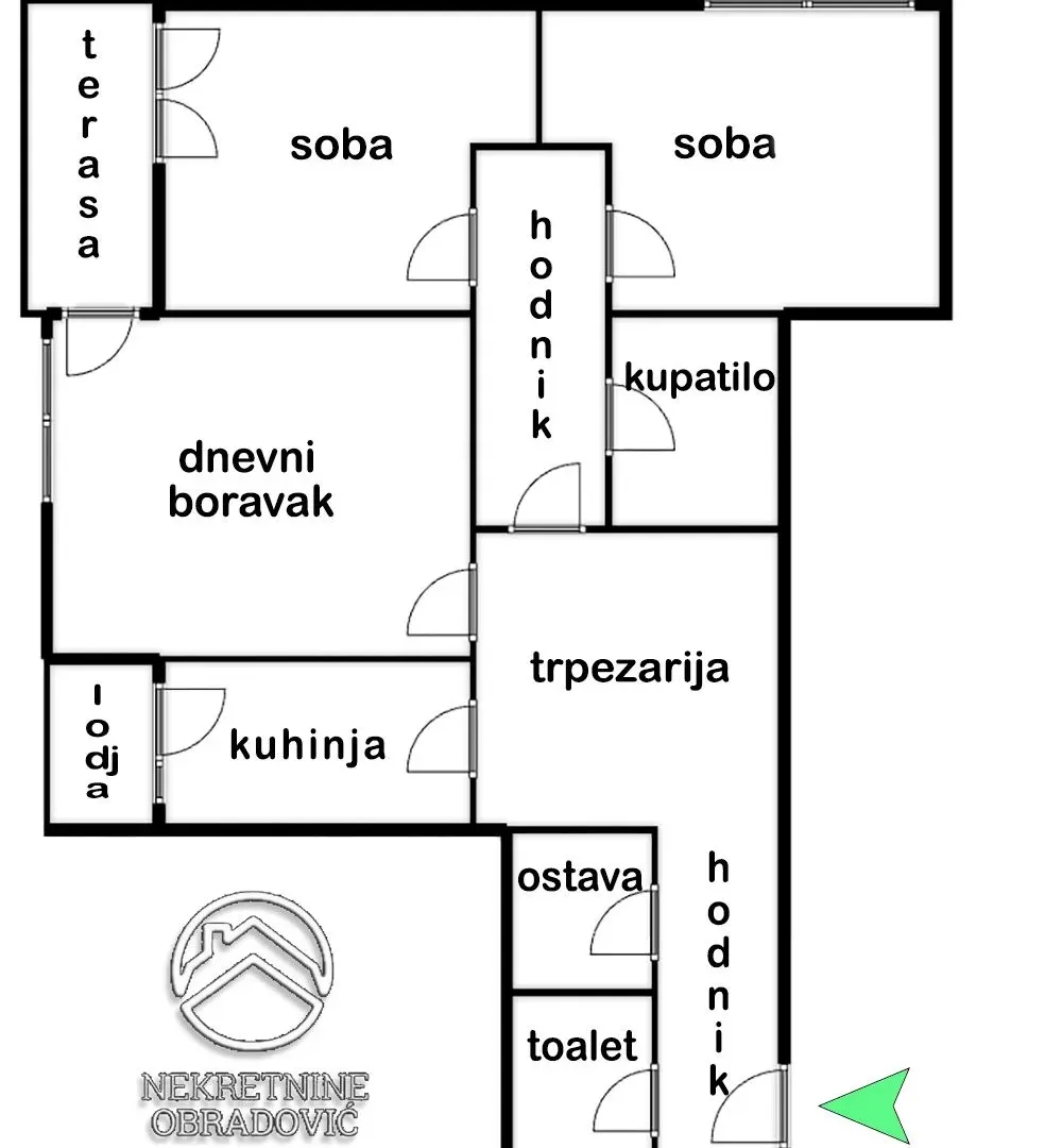 Prodaja, trosoban stan, 90m², Aleksinac, Niš