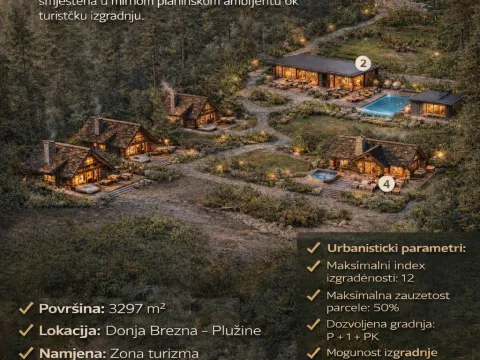 Prodaja, plac, 3300m², Donja Brezna, Plužine - image 1