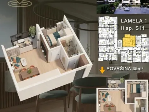 Sale, three bedroom apartment, 60m², Vrnjačka Banja, Srbija - image 10