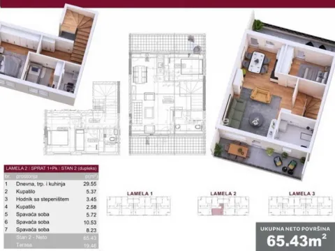 Sale, four bedroom apartment, 65m², Veternik, Novi Sad Sve Podlokacije - image 3