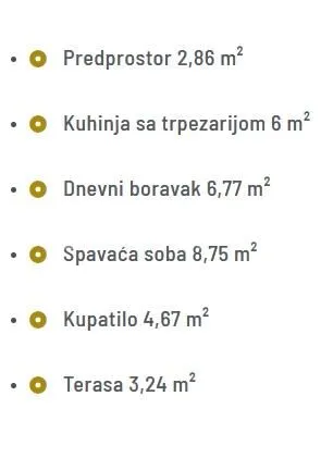 Sale, two bedroom apartment, 32m², Zvezdara Sve Podlokacije, Beograd