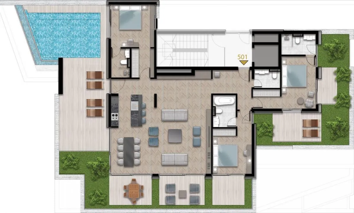 Prodaja, trosoban stan, 281m², Tivat, Crna Gora