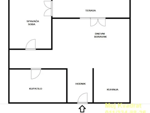 Sale, two bedroom apartment, 49m², Novi Beograd Sve Podlokacije, Beograd - image 14