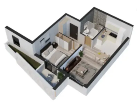 Sale, one bedroom apartment, 54m², Petrovac, Budva - image 4