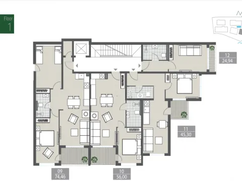 Sale, studio apartment, 29m², Tivat, Crna Gora - image 9