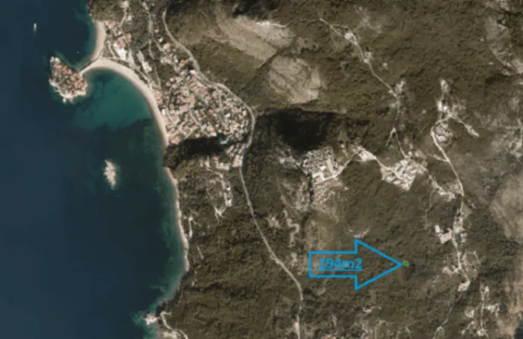 Sale, land lot, 294m², Blizikuće, Budva