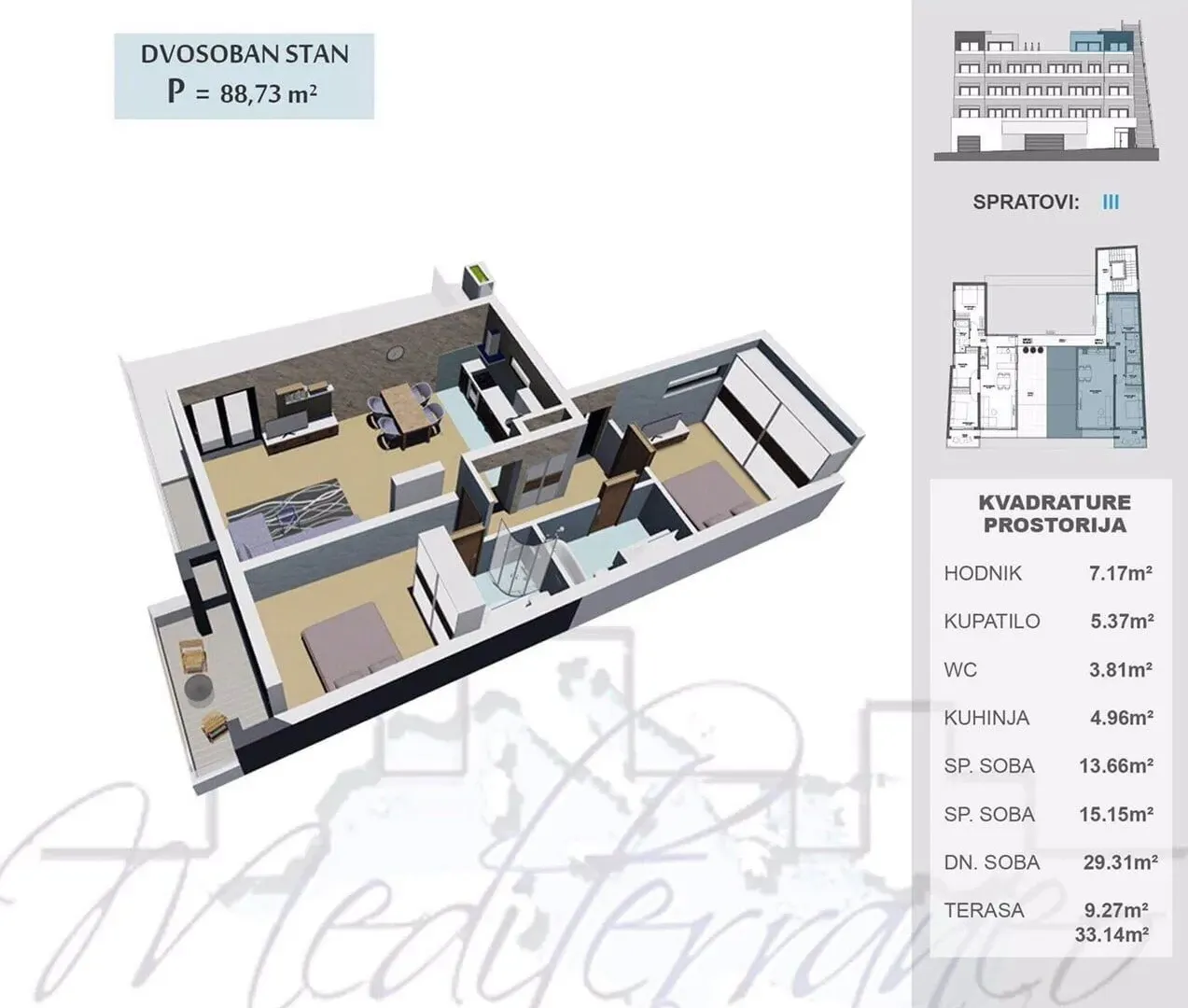 Sale, apartment, 65m², Ulcinj, Crna Gora