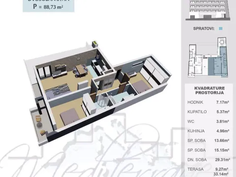 Sale, apartment, 65m², Ulcinj, Crna Gora - image 7