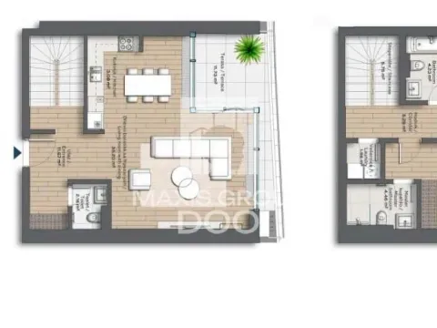 Prodaja, dvosoban stan, 124m², Savski Venac, Beograd