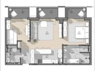 Sale, two bedroom apartment, 82m², Budva, Crna Gora - image 15