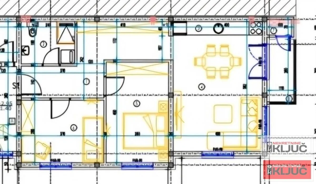 Sale, three bedroom apartment, 66m², Klisa, Novi Sad Sve Podlokacije