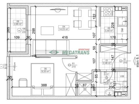 Prodaja, dvosoban stan, 37m², Bulevar Evrope, Novi Sad Sve Podlokacije - image 18
