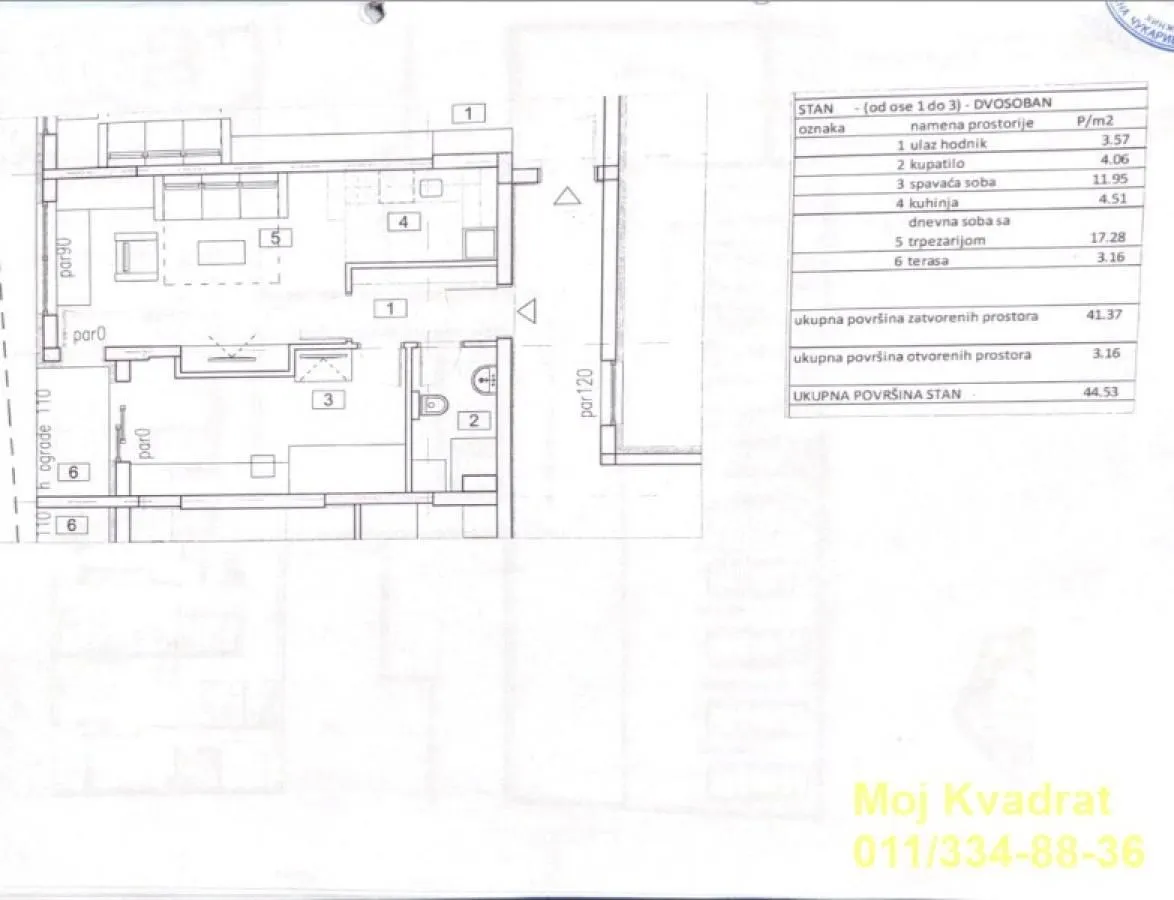 Prodaja, dvosoban stan, 45m², Čukarica, Beograd