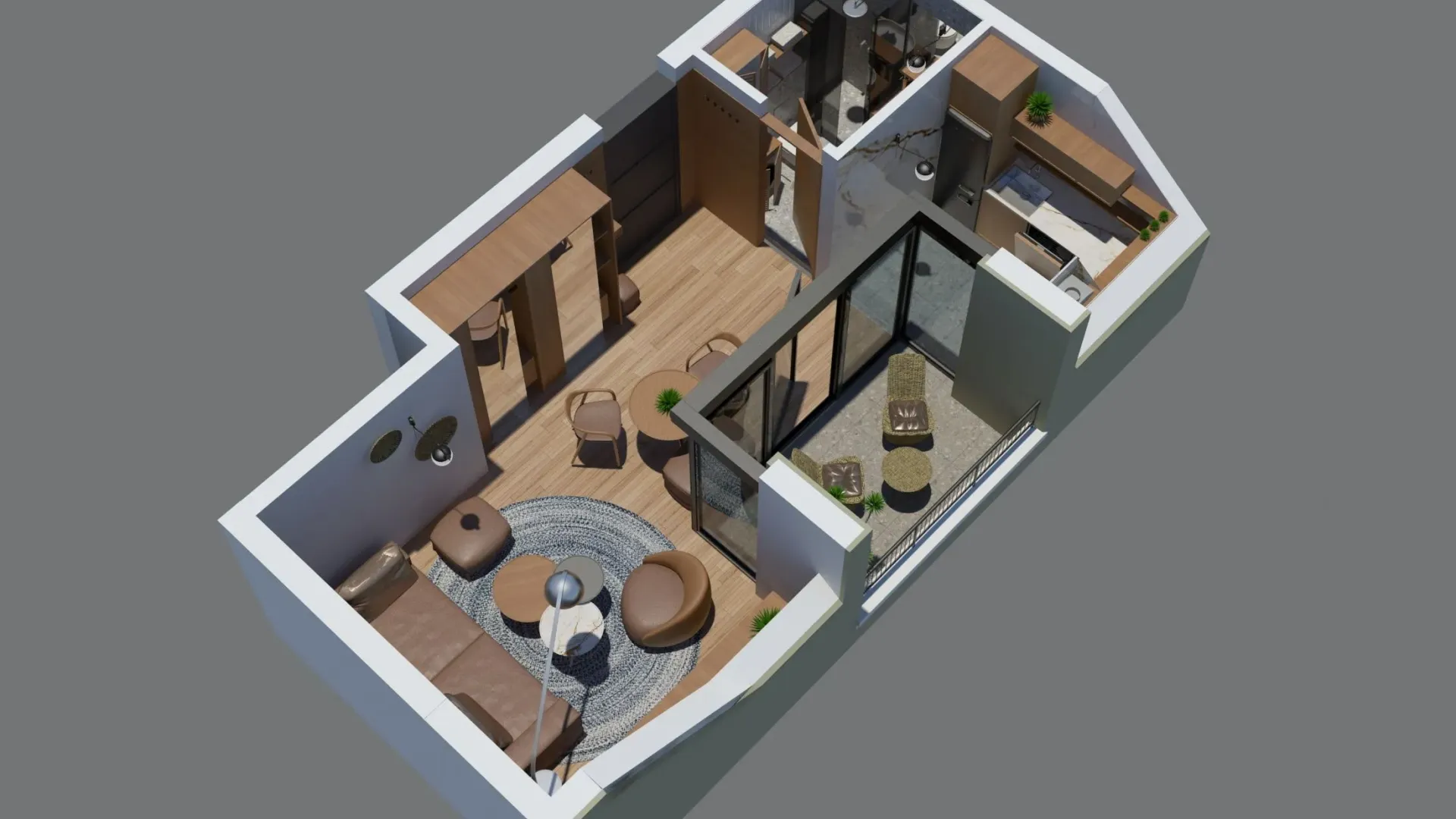 Prodaja, garsonjera, 33m², Zabjelo, Podgorica