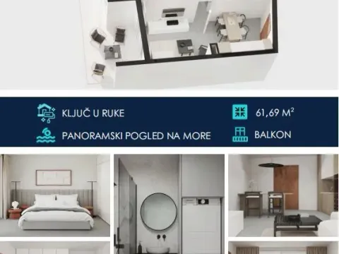 Prodaja, jednosoban stan, 61m², Tivat, Crna Gora - image 10