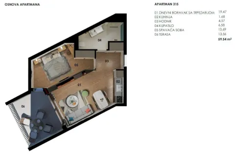 Prodaja, jednosoban stan, 59m², Bečići, Budva - image 8