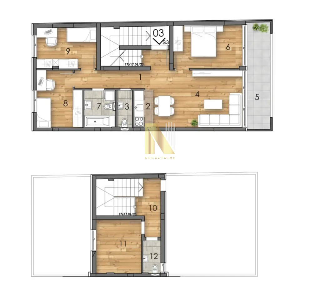 Prodaja, četvorosoban stan, 105m², Bulevar patrijarha Pavla, Novi Sad Sve Podlokacije
