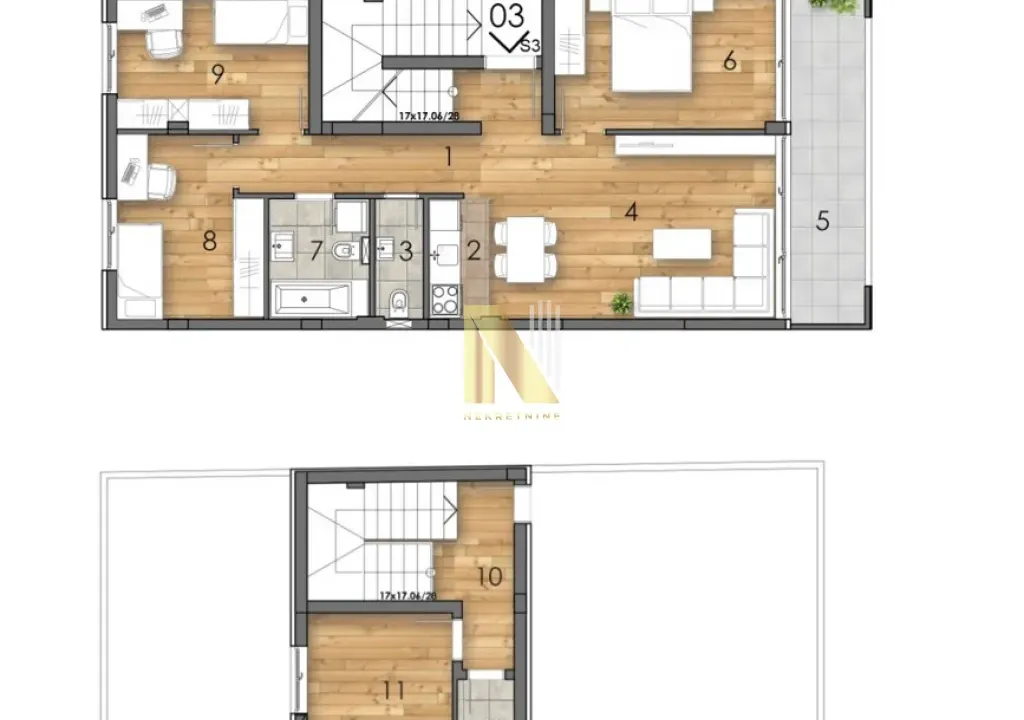 Sale, four bedroom apartment, 105m², Bulevar patrijarha Pavla, Novi Sad Sve Podlokacije