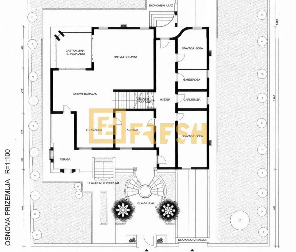 Rent, house, 800m², Zagorič, Podgorica