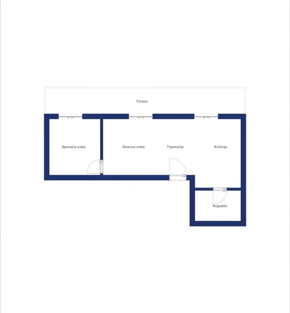 Sale, two bedroom apartment, 60m², Ledine, Beograd