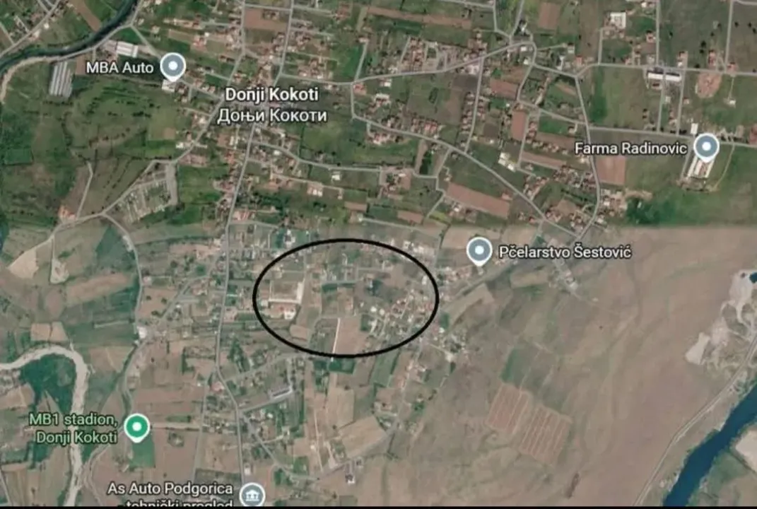 Prodaja, plac, 582m², Donji Kokoti, Podgorica
