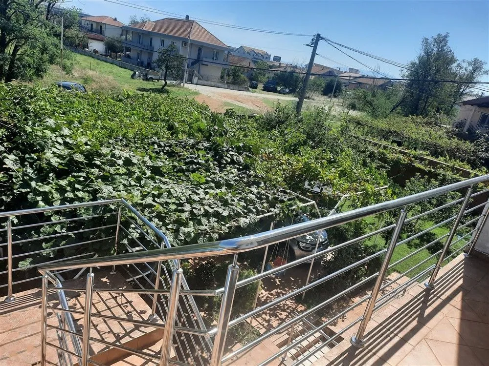 View of the yard from the terrace.