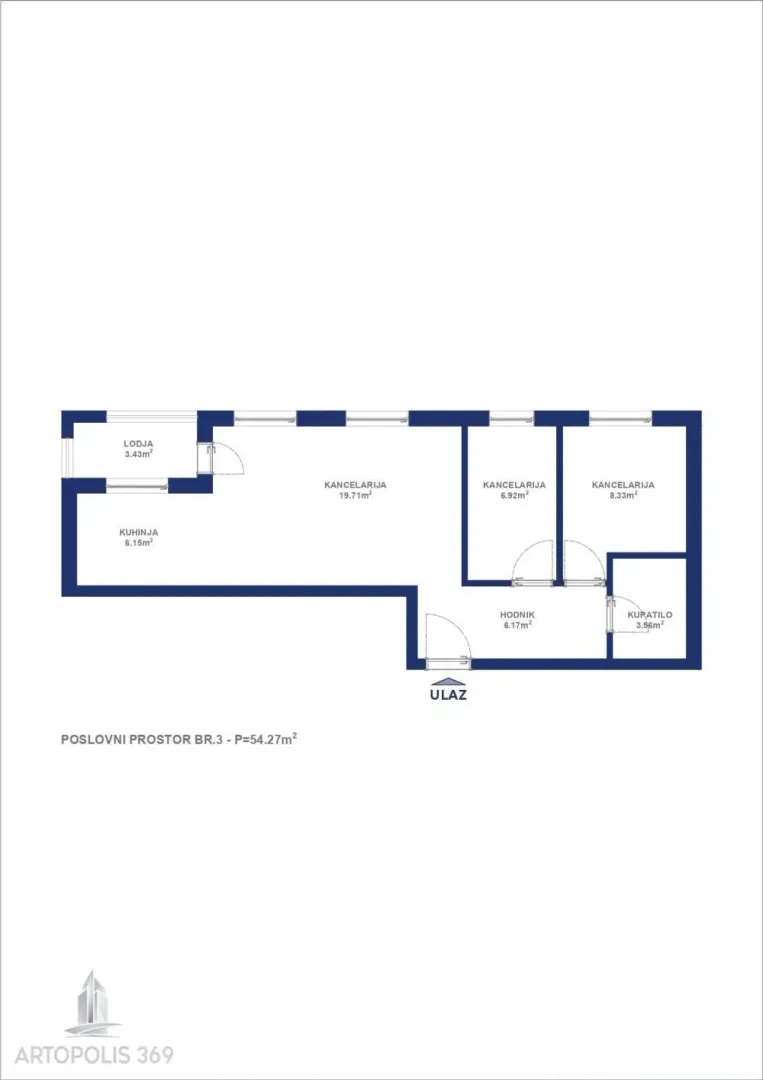 Prodaja, trosoban stan, 54m², Ledine, Beograd