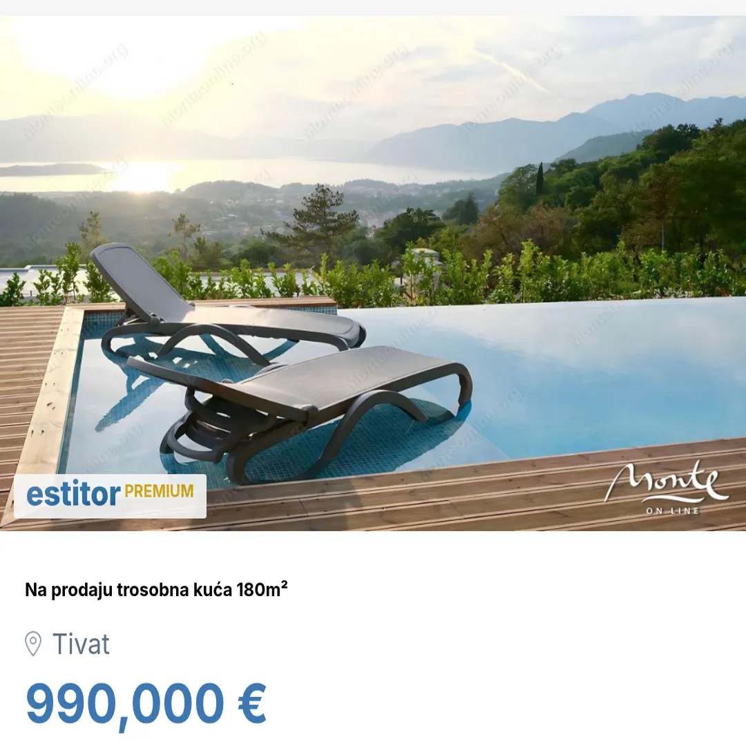 Prodaja, kuća, 180m², Tivat, Crna Gora