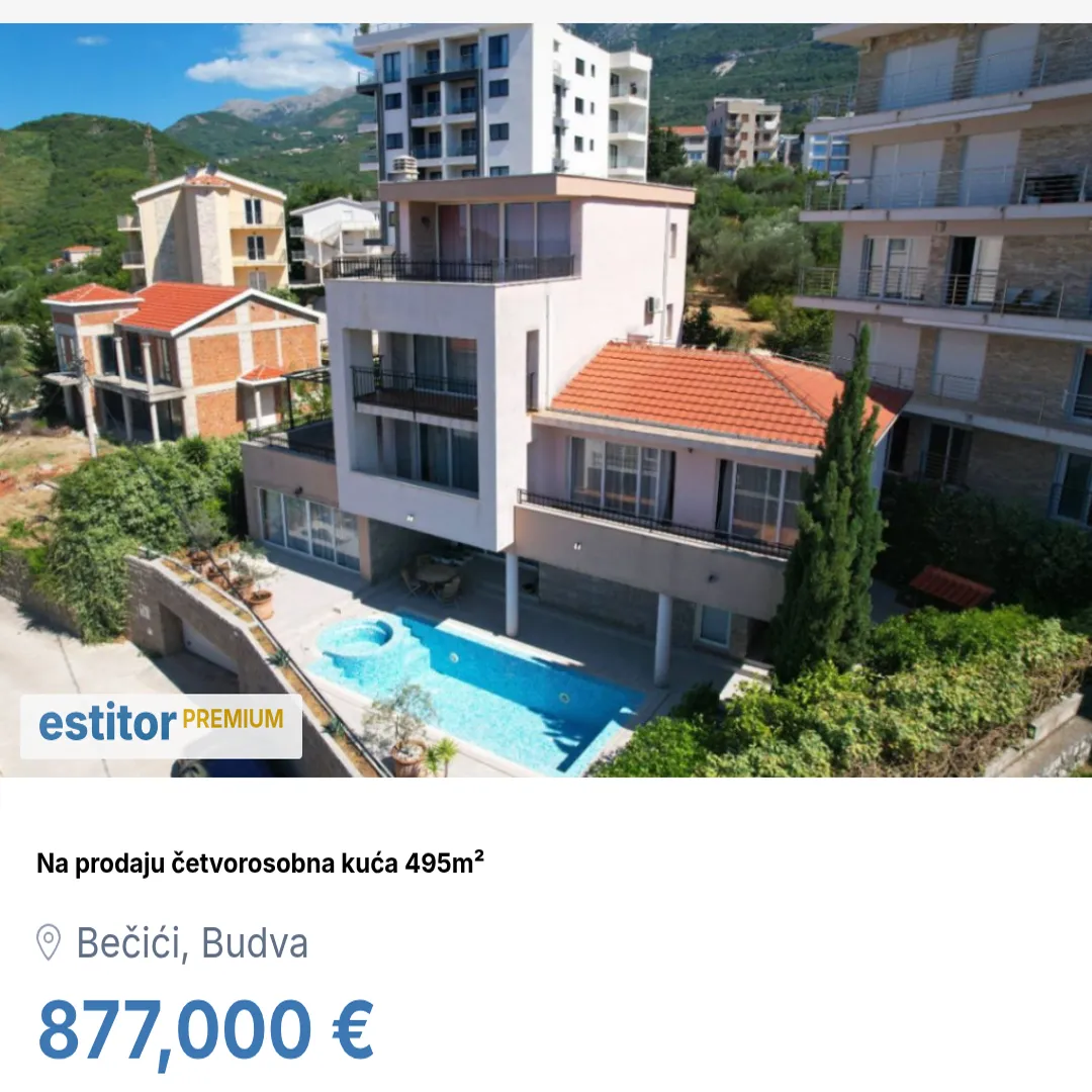 Sale, house, 495m², Bečići, Budva