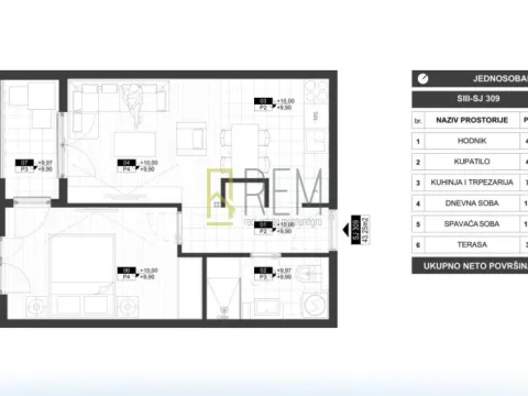 Sale, three bedroom apartment, 78m², Zabjelo, Podgorica - image 21