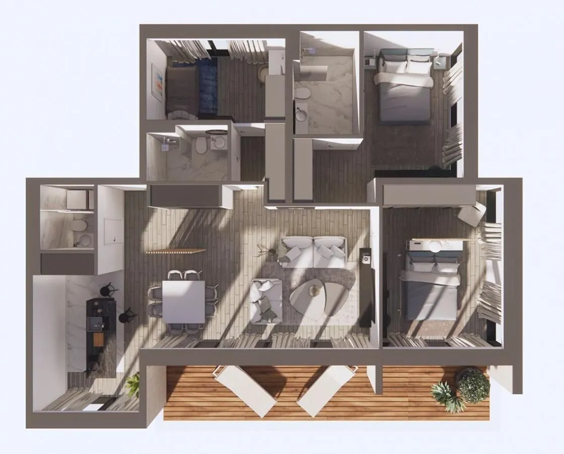 Sale, three bedroom apartment, 124m², Komoševina, Budva