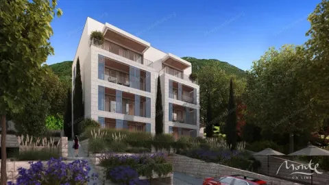 Spoljašnji izgled moderne stambene zgrade okružene zelenilom. - image 3