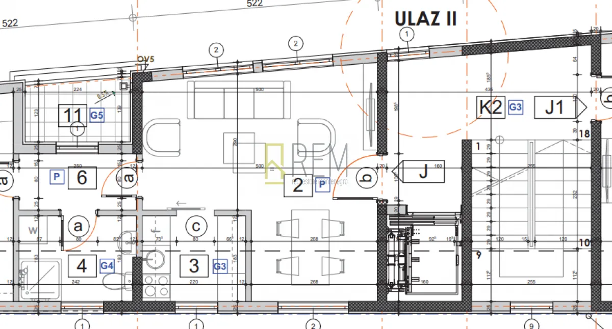Prodaja, jednosoban stan, 45m², Momišići, Podgorica