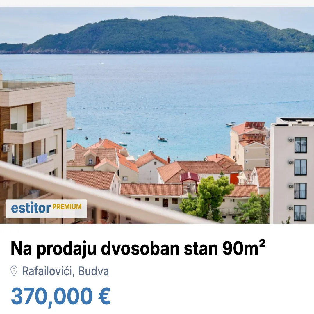 Sale, two bedroom apartment, 90m², Rafailovići, Budva