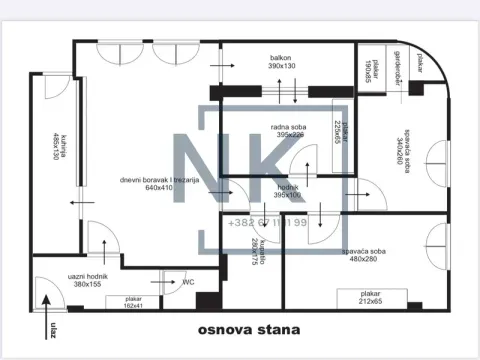 Prodaja, trosoban stan, 86m², Stari Aerodrom, Podgorica - image 17