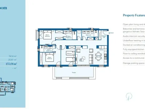Prodaja, trosoban stan, 135m², Luštica Bay, Tivat - image 2