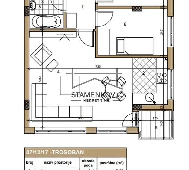 Prodaja, trosoban stan, 59m², Telep, Novi Sad Sve Podlokacije