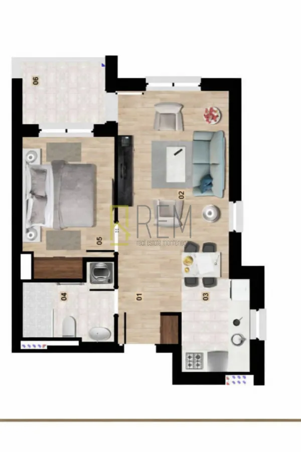 Sale, one bedroom apartment, 44m², Kolašin, Crna Gora