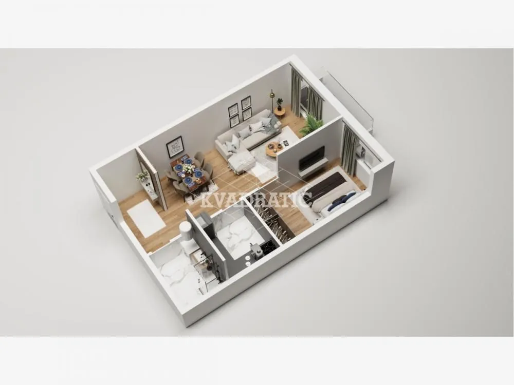 Prodaja, dvosoban stan, 51m², Zvezdara Sve Podlokacije, Beograd