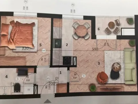 Prodaja, jednosoban stan, 46m², Bar, Crna Gora