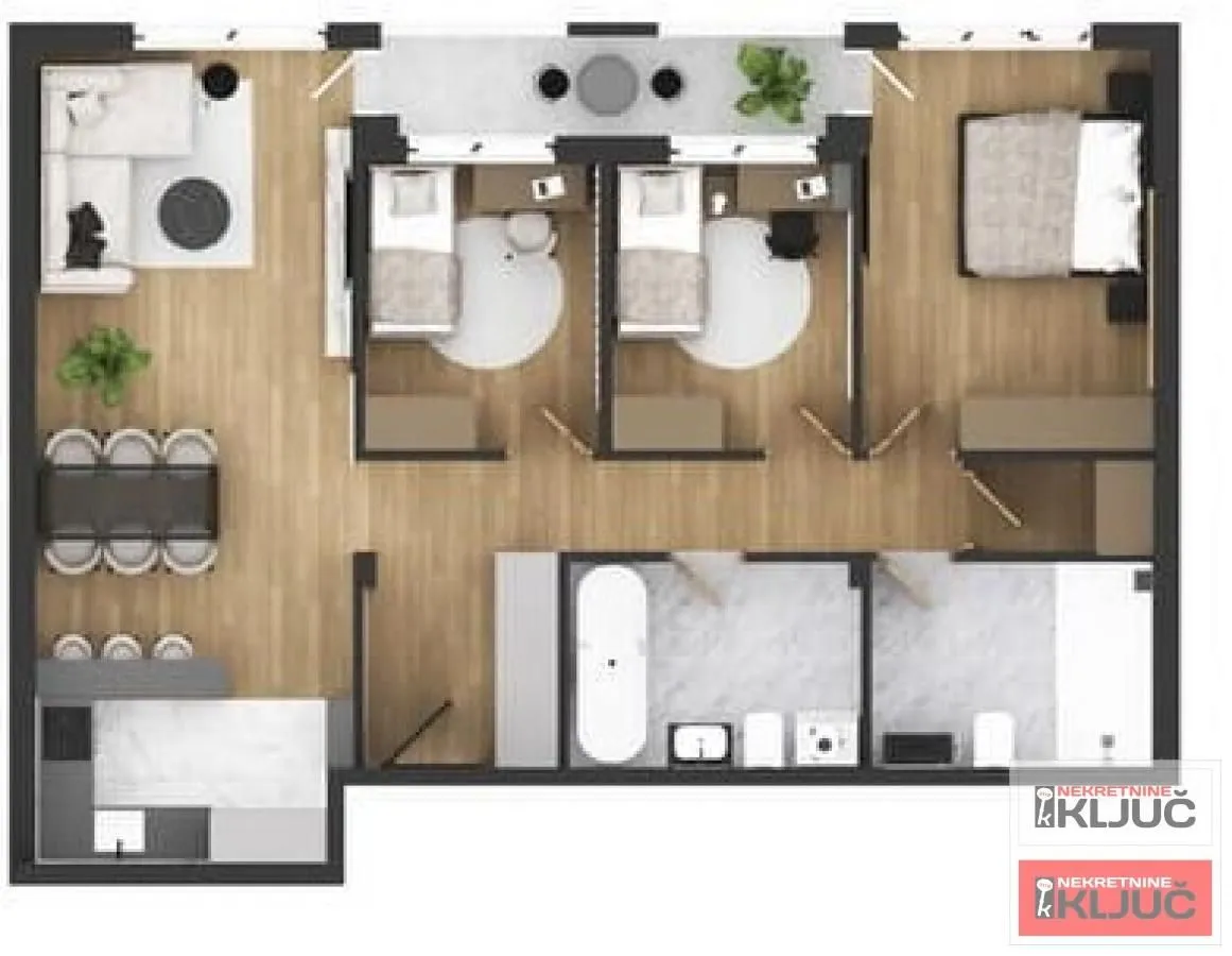 Sale, four bedroom apartment, 98m², Adice, Novi Sad Sve Podlokacije