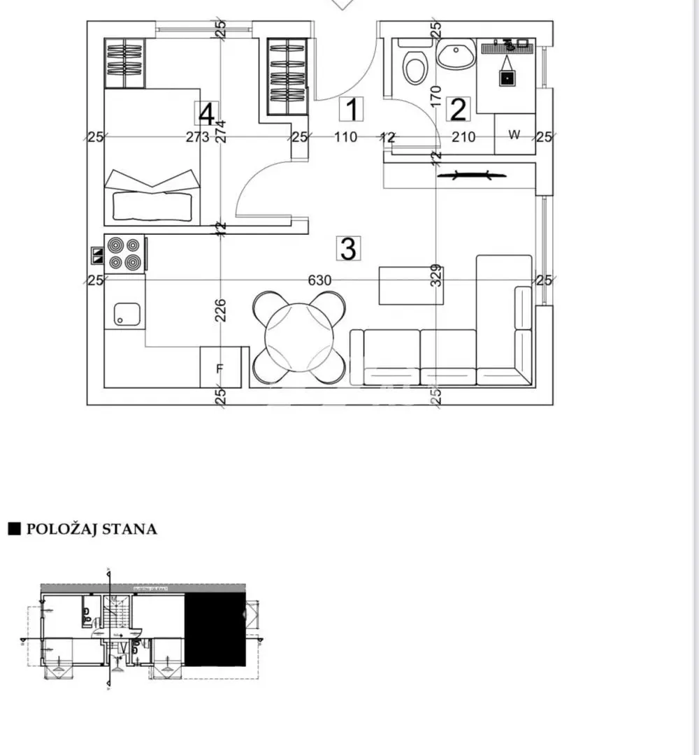 Izdavanje, jednosoban stan, 33m², Adice, Novi Sad Sve Podlokacije