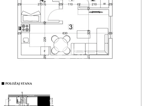 Izdavanje, jednosoban stan, 33m², Adice, Novi Sad Sve Podlokacije - image 9