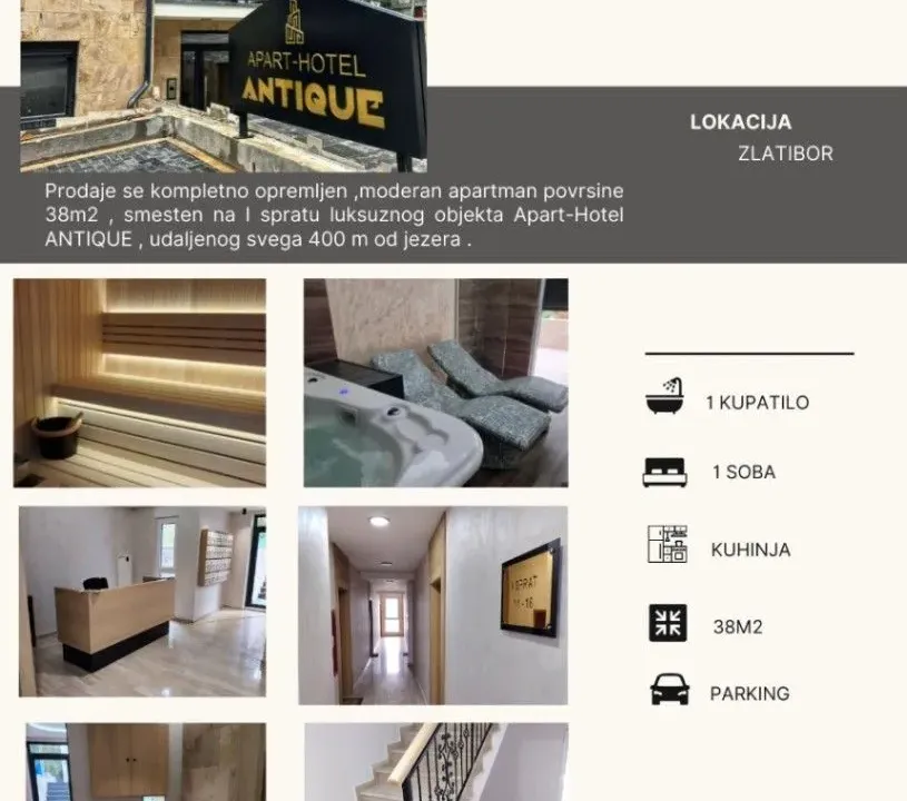 Prodaja, jednosoban stan, 38m², Zlatibor, Srbija