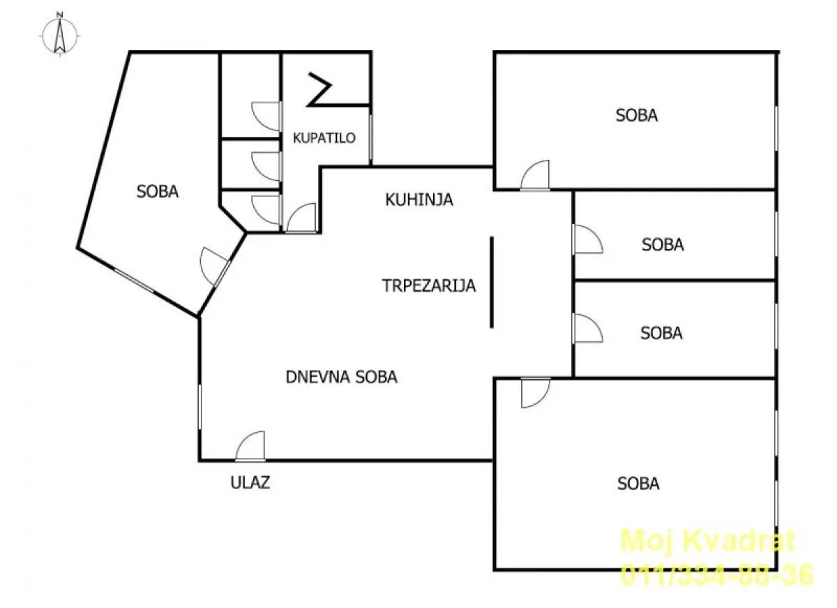 Sale, apartment, 101m², Savski Venac, Beograd